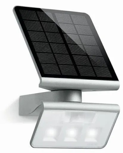 STEINEL 671013 - Napelemes LED-reflektor XSolar L-S 1,2W/LED ezüst IP44