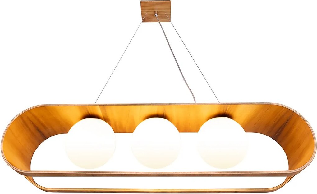 Quintiesse modern skandináv függeszték sfera fa elsqn-sfera-3p-teak