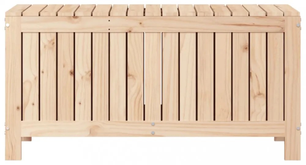 tömör fenyőfa kerti tárolóláda 108 x 42,5 x 54 cm