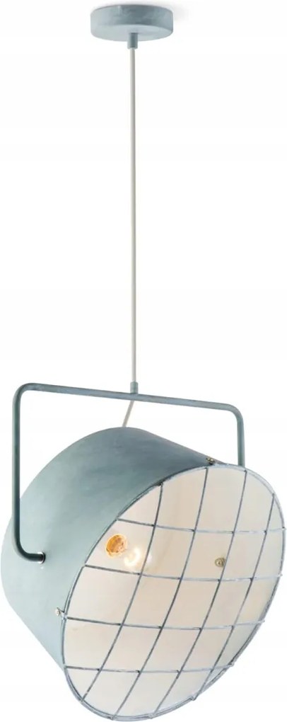 Clemento 145 cm , átmérő 40 cm Beton és Fém E27 Led ipari