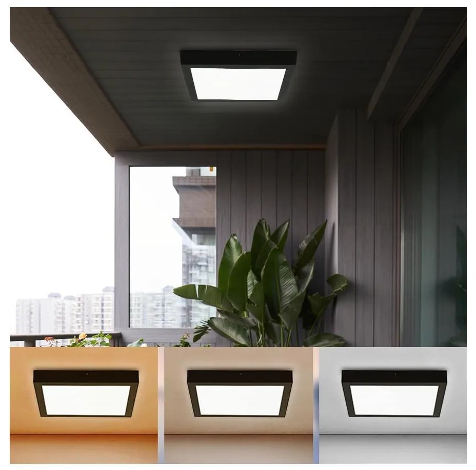 Brilagi - LED Fürdőszobai lámpa FRAME LED/24W/230V 3000/4000/6000K IP44 fekete