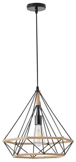 Csillár zsinóron FLARE 1xE27/15W/230V bézs