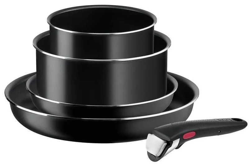 Tefal - Konyhai készlet 5 db INGENIO EASY COOK &amp; CLEAN BLACK