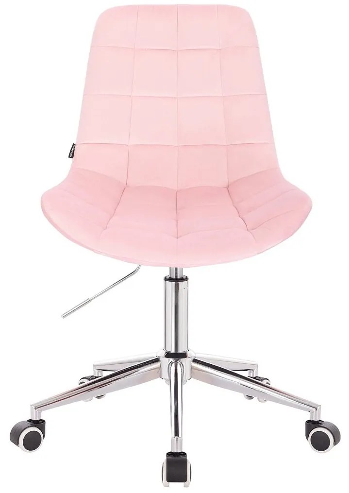 HR590K Púderrózsaszín modern velúr szék