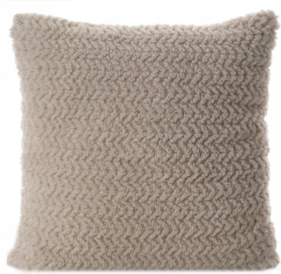 Díszpárnahuzat Laris 45x45 bézs, fényes cérna