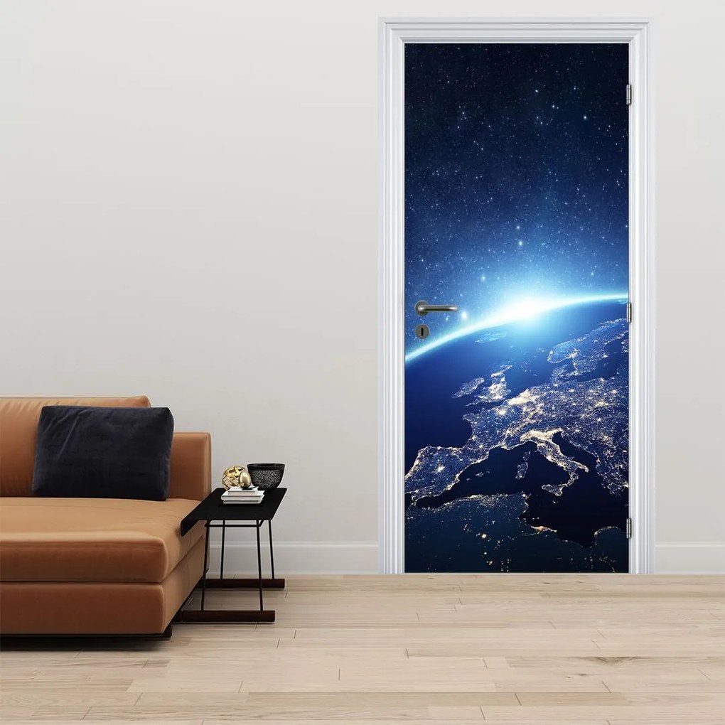 Fotótapéta ajtóra - Föld bolygó (95x205cm)