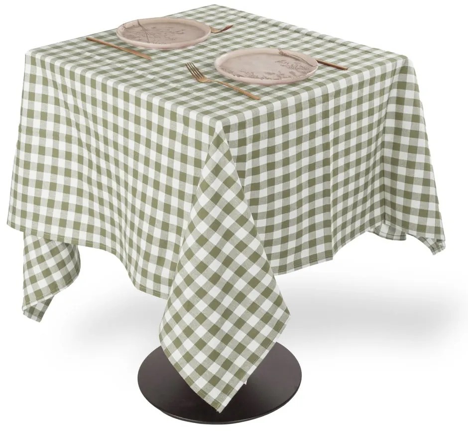 Pamut asztalterítő 150x150 cm Gingham – Tiseco Home Studio
