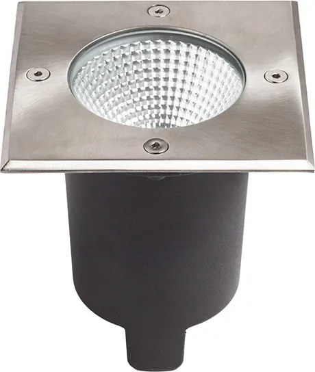 RENDL RIZZ SQ 125 rozsdamentes acél 230V LED 7W 41° IP67 3000K