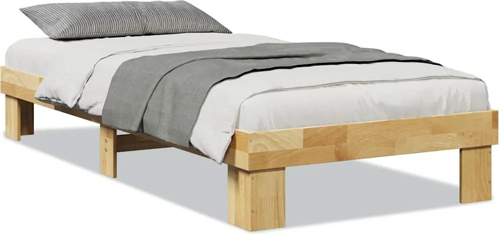vidaXL ágykeret matrac nélkül 90x200 cm tömör fa tölgyfa