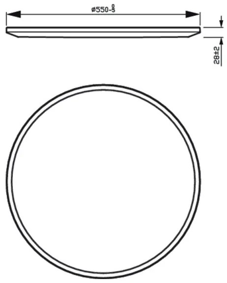 Philips - LED Dimmelhető mennyezeti lámpa SUPERSLIM SCENE SWITCH LED/36W/230V