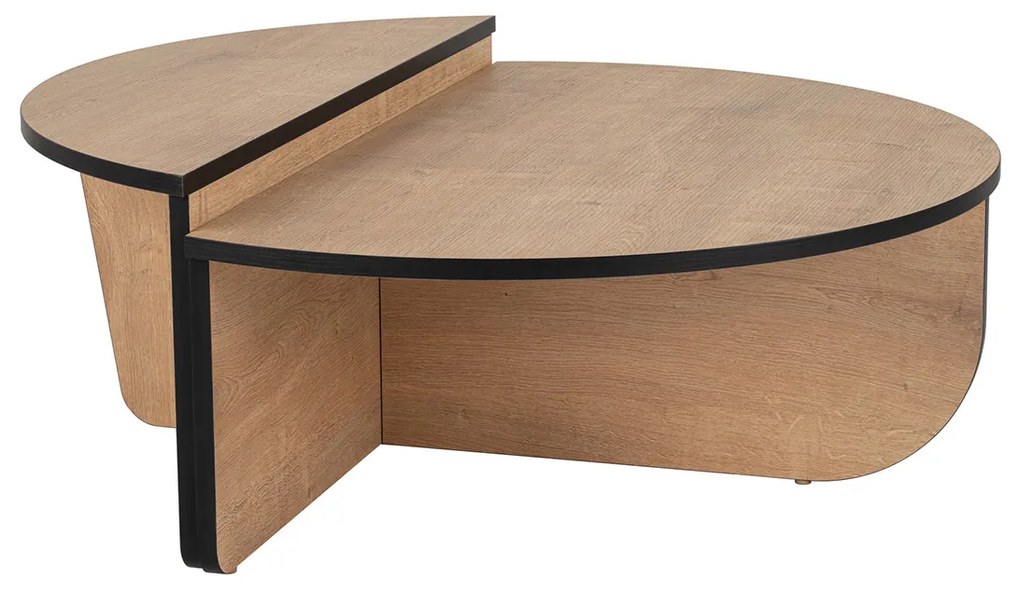 Orion Honey Oak Black dohányzóasztal