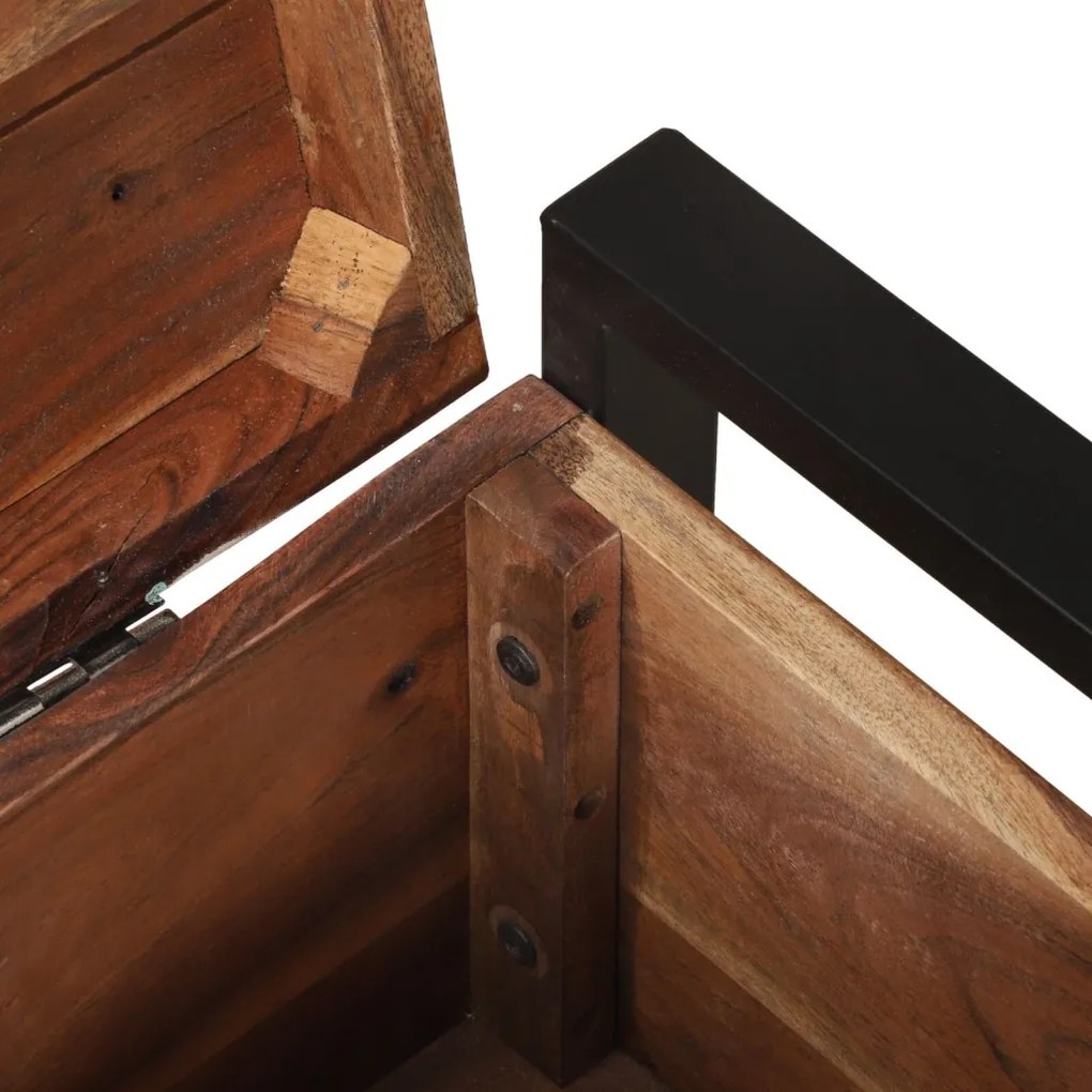 Tárolódobozok Barna 60 x 30 x 30 cm Tömör újrahasznosított fa