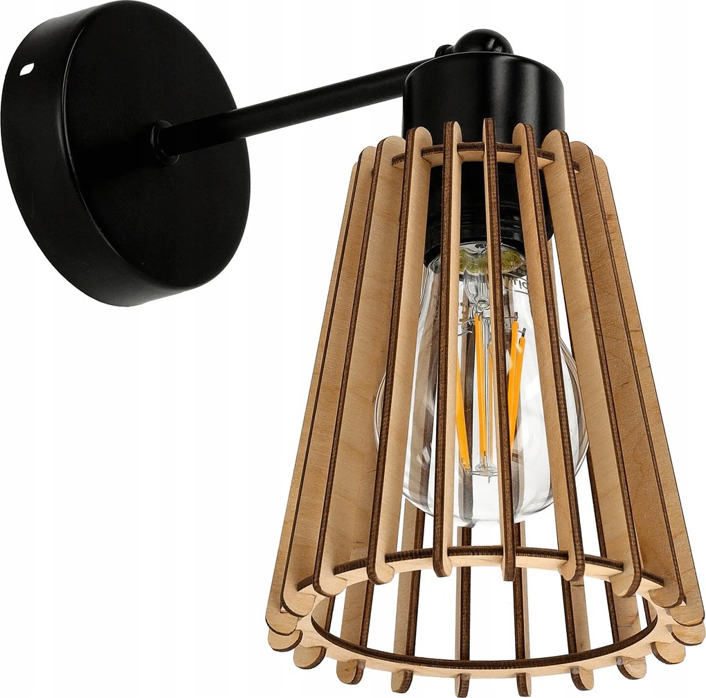 Lámpa fali lámpa E27 fix loft fa öko