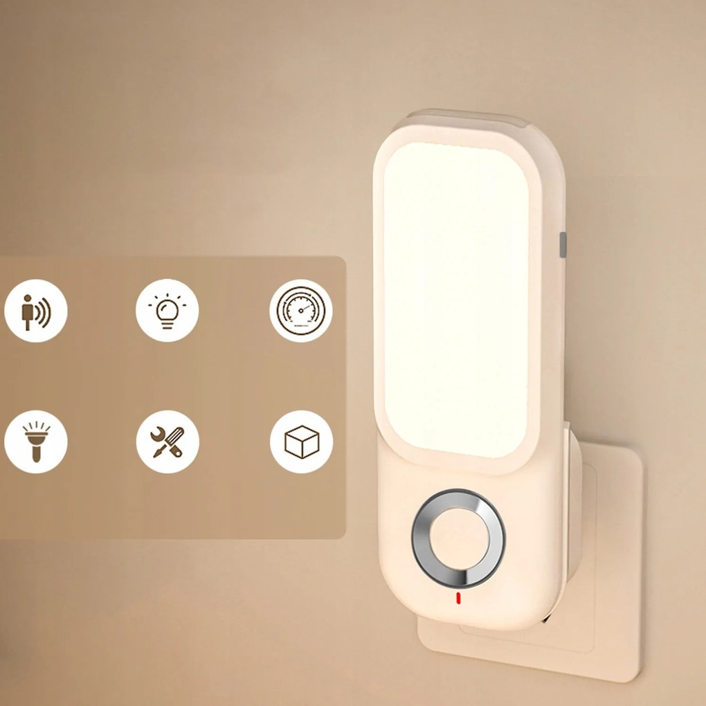 Éjjeli Lámpa Konnektor, Led Éjjeli Lámpa Mozgásérzékelővel, Folyosóra