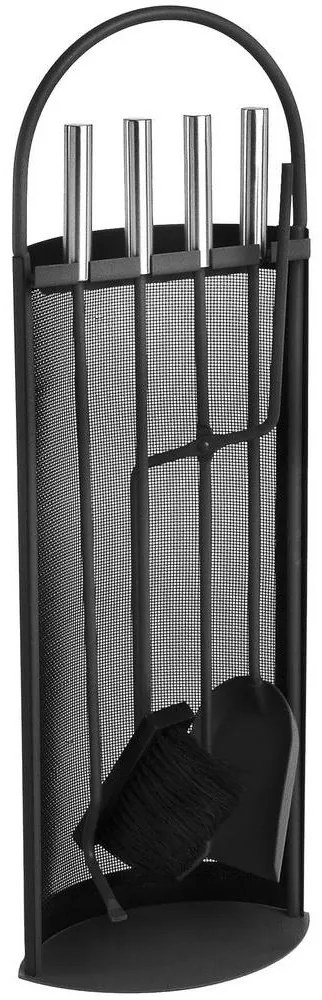 Kandalló szerszámok 5 db fekete