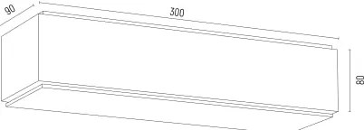 Argon 8366 - Fali lámpa CARLSON 1xE27/15W/230V 30 cm fekete