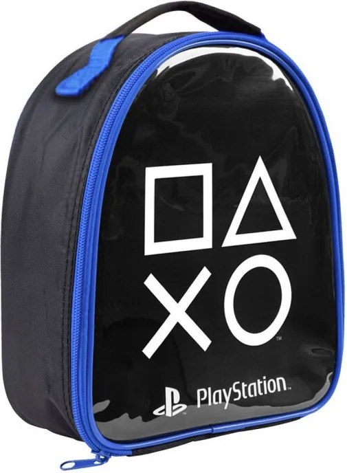 PlayStation Black thermo uzsonnás táska, hűtőtáska 24 cm