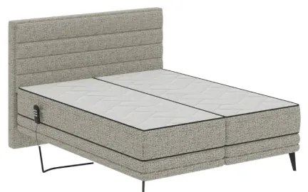 Elektromos, állítható kárpitozott ágy matracokkal MILA 160x200 cm szürke