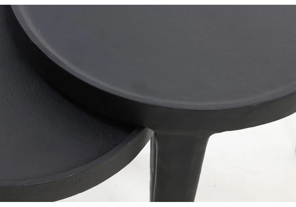 Kerek tárolóasztal szett 2 db-os ø 43 cm Tobias – Light &amp; Living