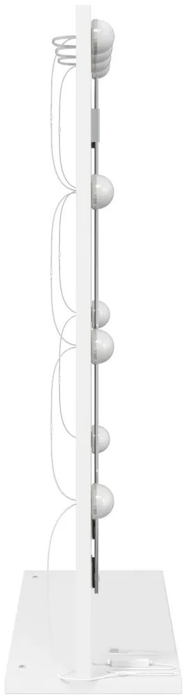 LED fényekkel ellátott sminktükör Fehér 70x50x18 cm