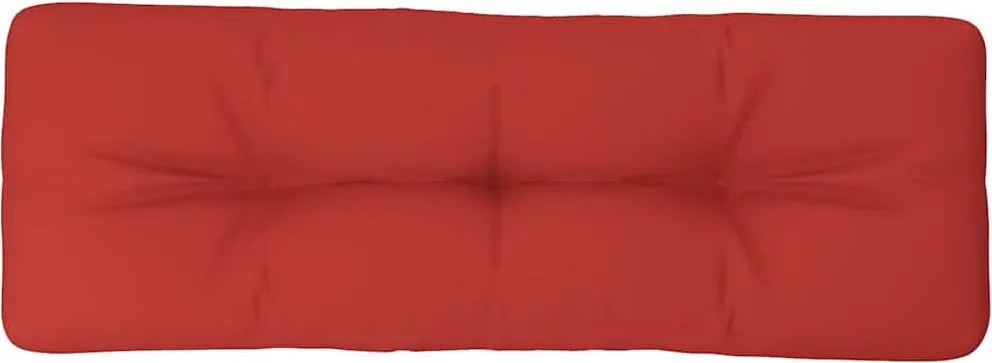 vidaXL piros szövet raklappárna 120 x 40 x 12 cm