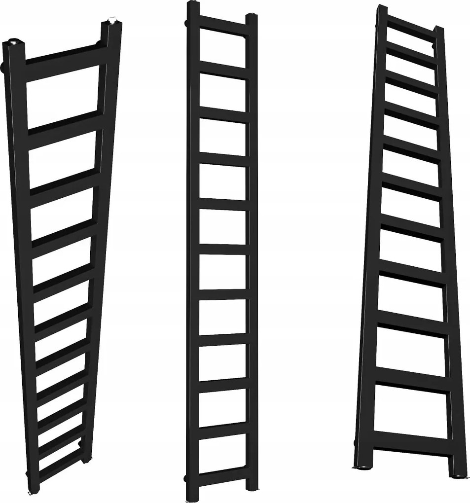 Lad 1210/250 Fürdőszobás Radiátor, Fényes Fekete