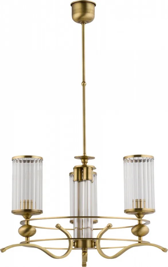 KUTEK RUT-ZW-3-P-KL-TRANSPARENT RUTA Modern Csillár E14 IP20