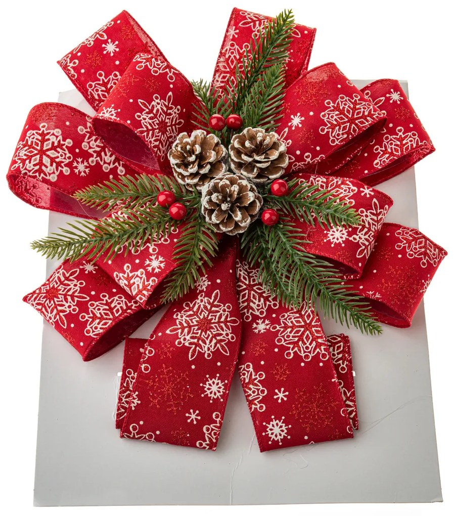 Karácsonyfa-dísz 30 x 81 cm, piros