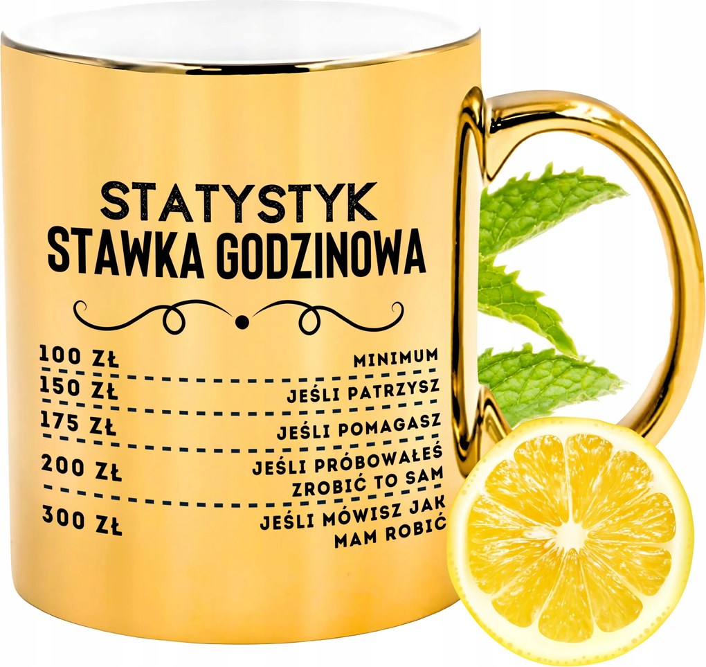 Prémium Arany Csillogó Bögre Statisztika Ajándék Nyomtatott Fotó