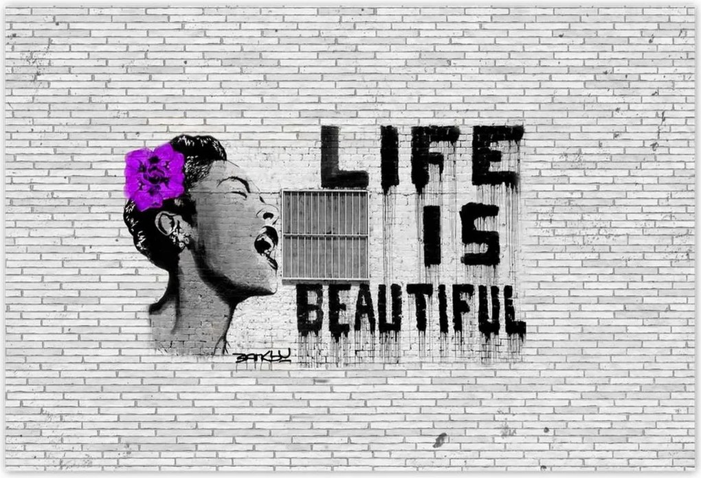 Poszterek 155x105 Banksy Life is beautiful
