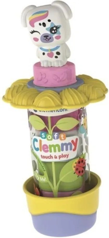 Színes Clemmy Garden Dog puha építőkocka szett 7 db-os Clementoni