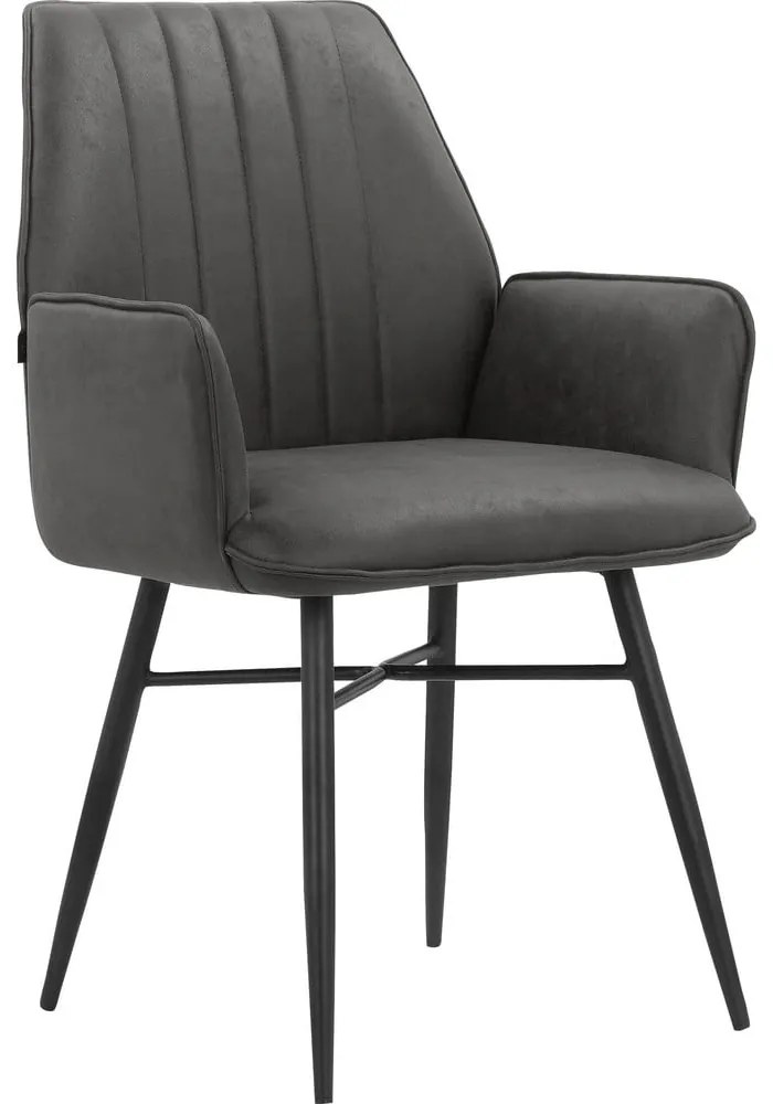 Antracitszürke étkezőszék szett 2 db-os Anzo – Støraa