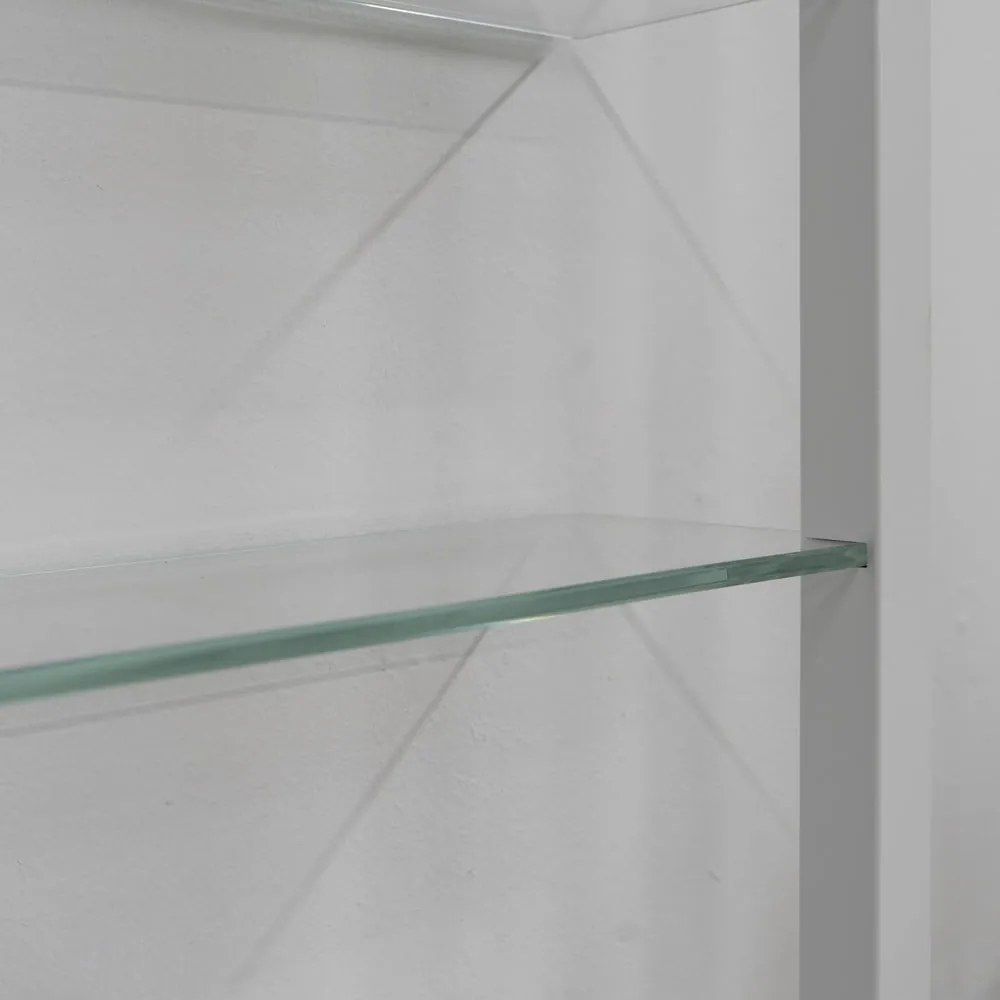 Fehér többszintes fém fali polc 46 cm Cubic – Spinder Design