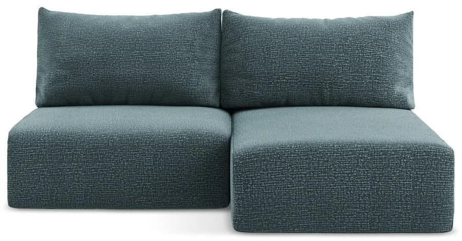 Türkiz kinyitható-tárolóhelyes sarokkanapé (jobb oldali) Kalena – Makamii