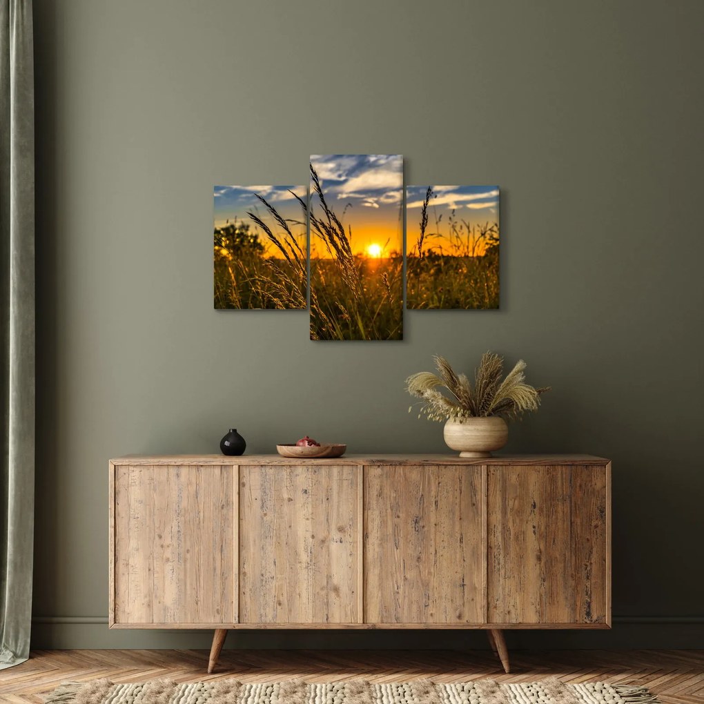 A mező naplementekor képe (90x60 cm)