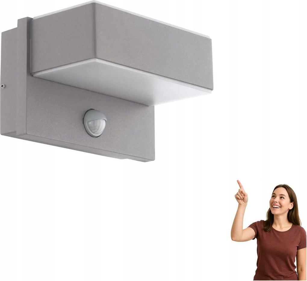 Falra szerelhető Led lámpa 2x5,6W Azzinano 97159 Eglo érzékelővel