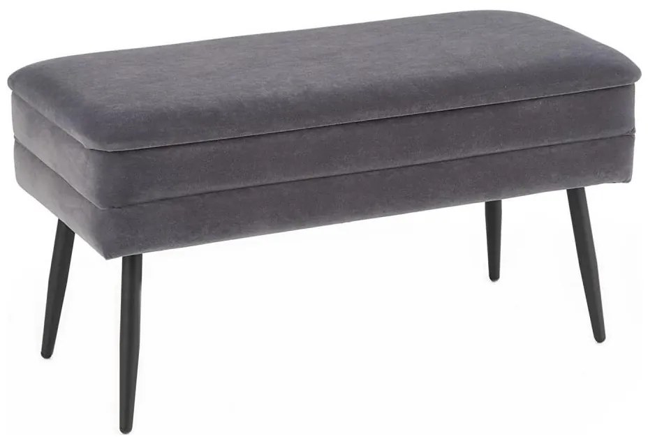 Pad tárolóhellyel VELVA 37x78 cm szürke