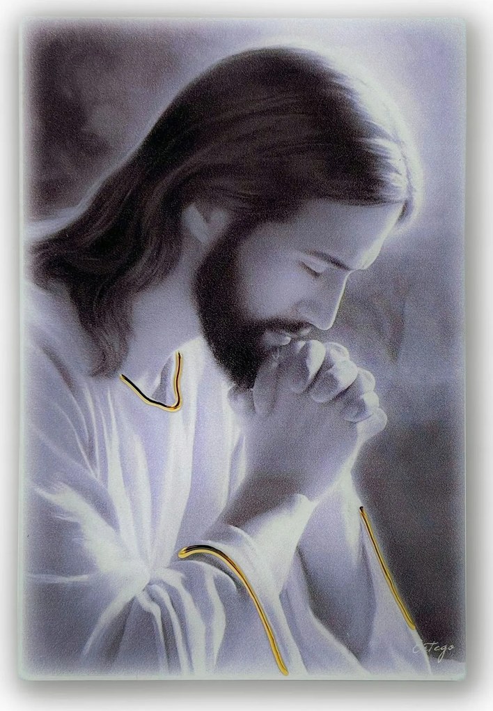 Festett Jézus kép Méret: 11x17 cm