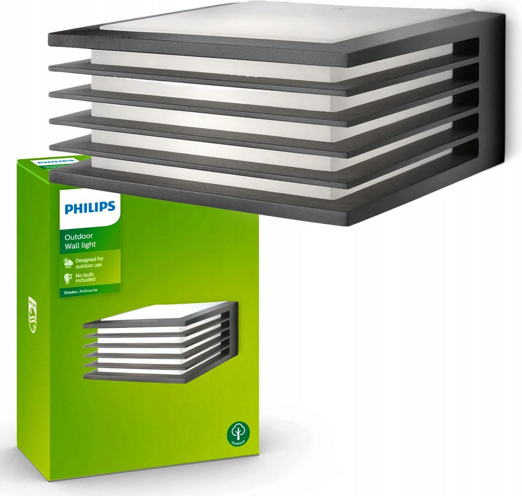 LED-es kerti lámpa Kültéri homlokzati fali lámpa Shades E27 IP44 Philips