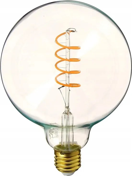Led Izzó G125 Déco Spirál E27, 300 Lumen 4 W