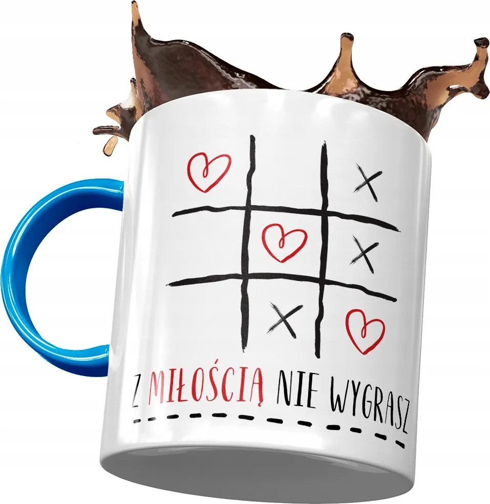 Kék Vicces Bögre Szeretettel Nem Nyersz Fényképes Nyomtatással