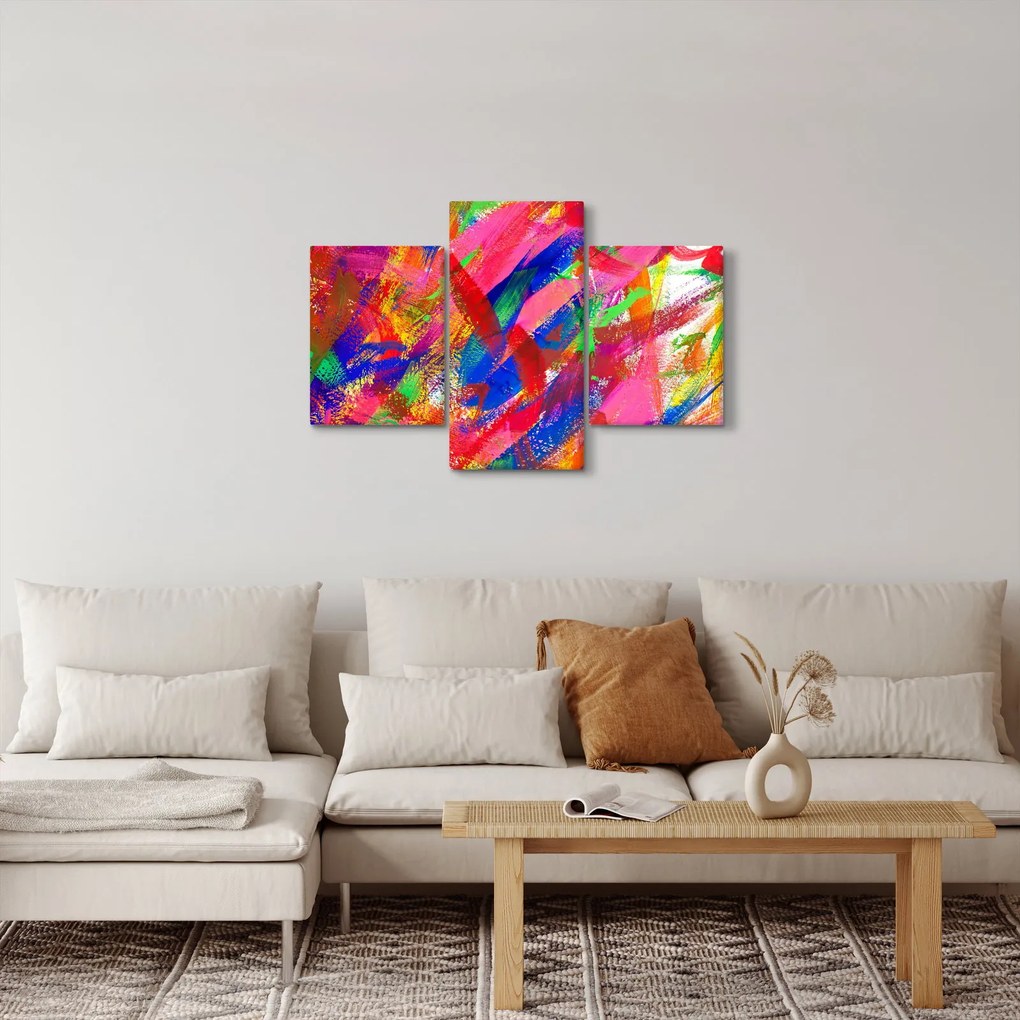 Kép - Színes absztrakció (90x60 cm)