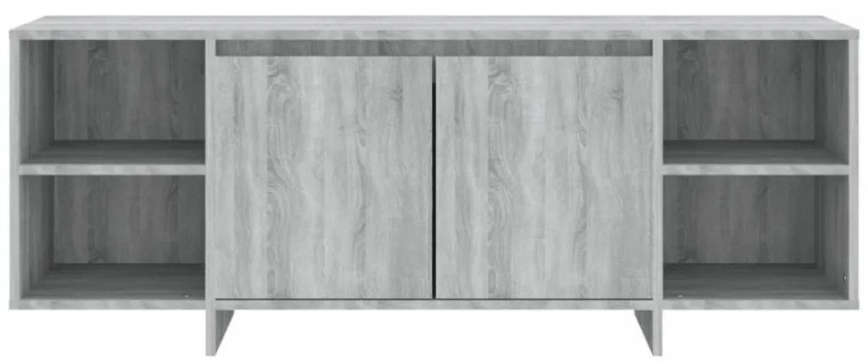 szürke sonoma színű szerelt fa TV-szekrény 130 x 35 x 50 cm