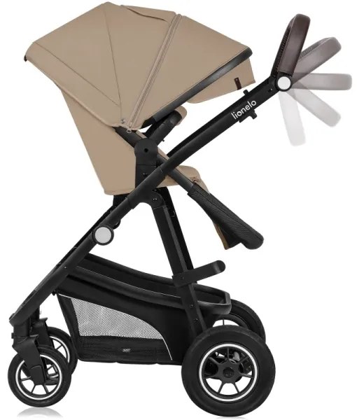 Lionelo - BIANKA 3 az 1-ben kombinált babakocsi, bézs homok