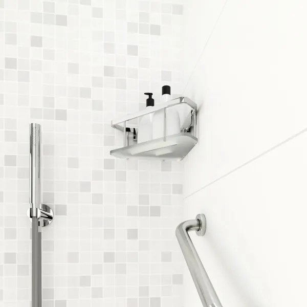 NIMCO Ki 14008-B-26 - Zuhany falipolc KIBO fényezett króm