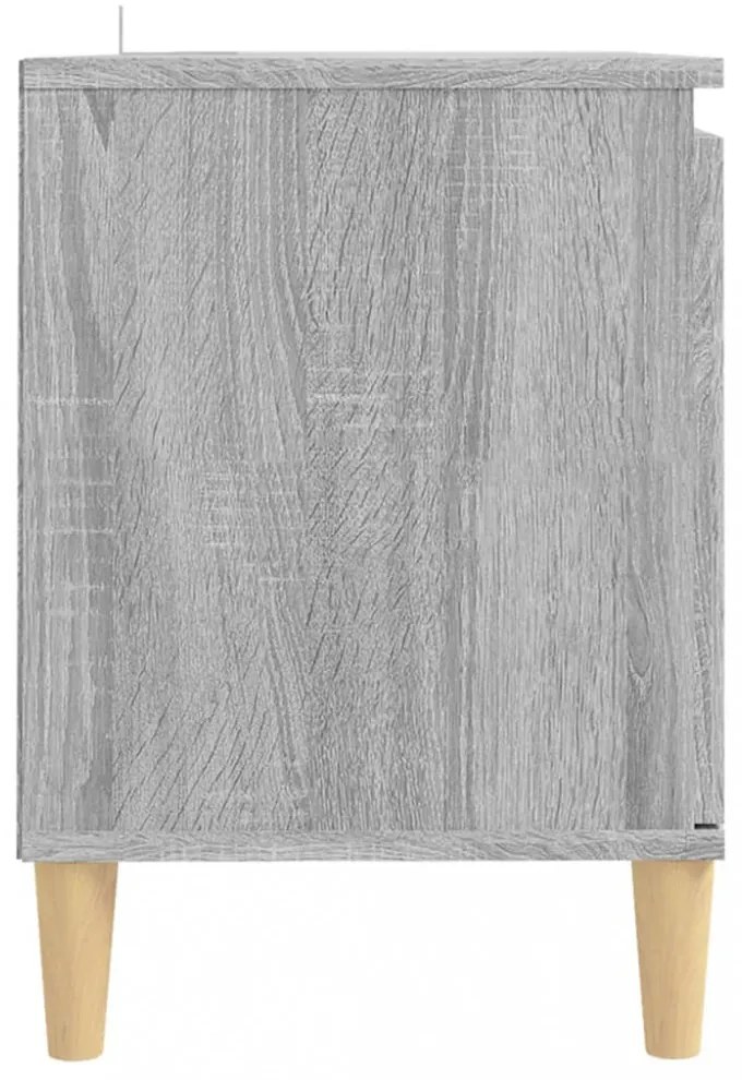 szürke sonoma színű TV-szekrény tömör falábakkal 103,5x35x50 cm