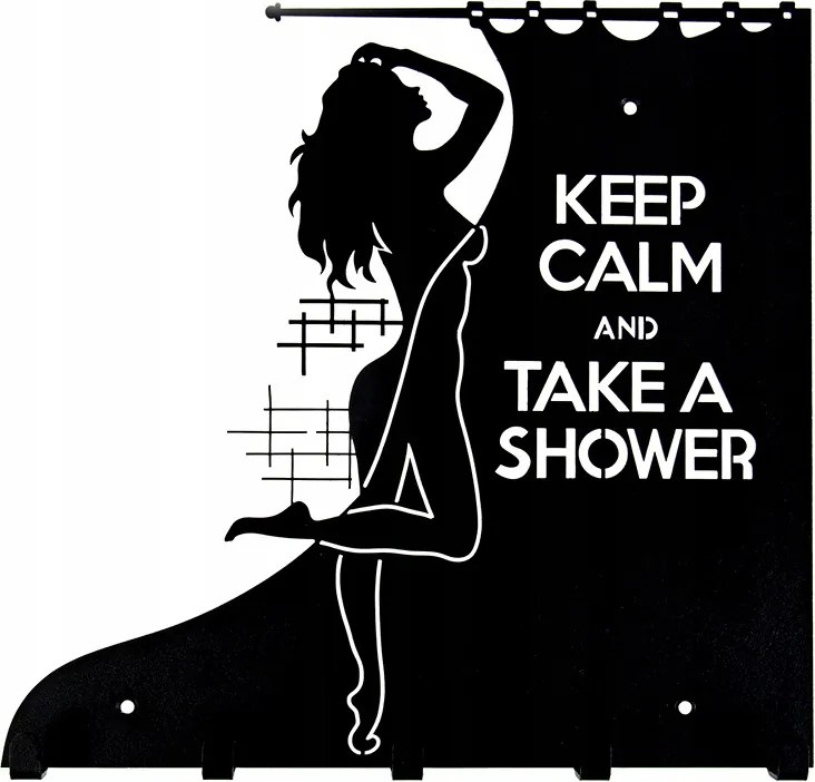 Fürdőszobai fali törölközőtartó 'Shower' XL