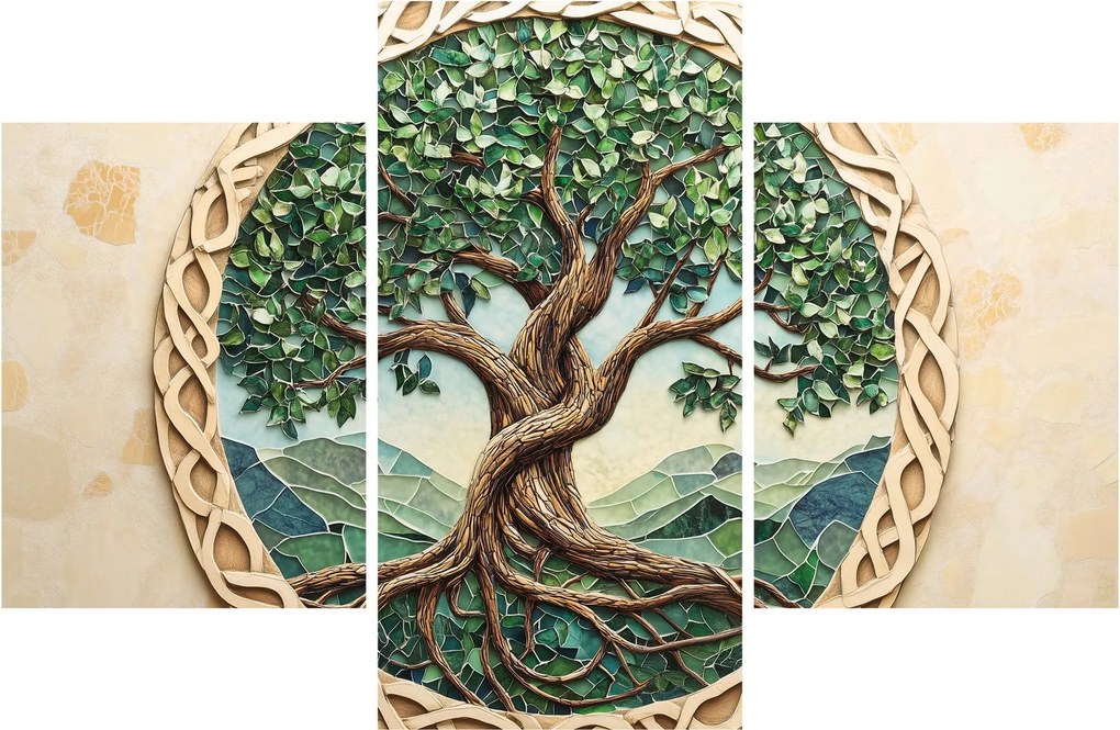 Kép – Fonott életfa (90x60 cm)