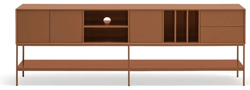 Téglavörös TV-állvány 220x74x45 cm Platt – Teulat