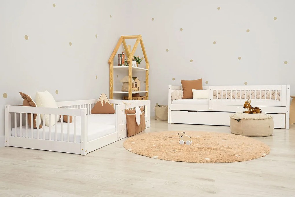 Ourbaby® Dětská postel Teddy Plus - bílá 200x90 cm